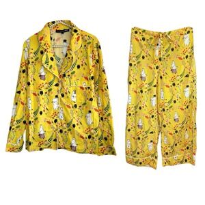 Karen Mabon X Moomin Pajama Set Small Graphic Shirt Pants Whimsical Limited Ed